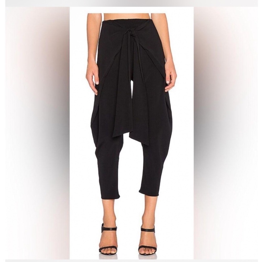 Alexis Nikos‎ Tie Front Overlay Draped Pants Womens Large Black
Avante Gard